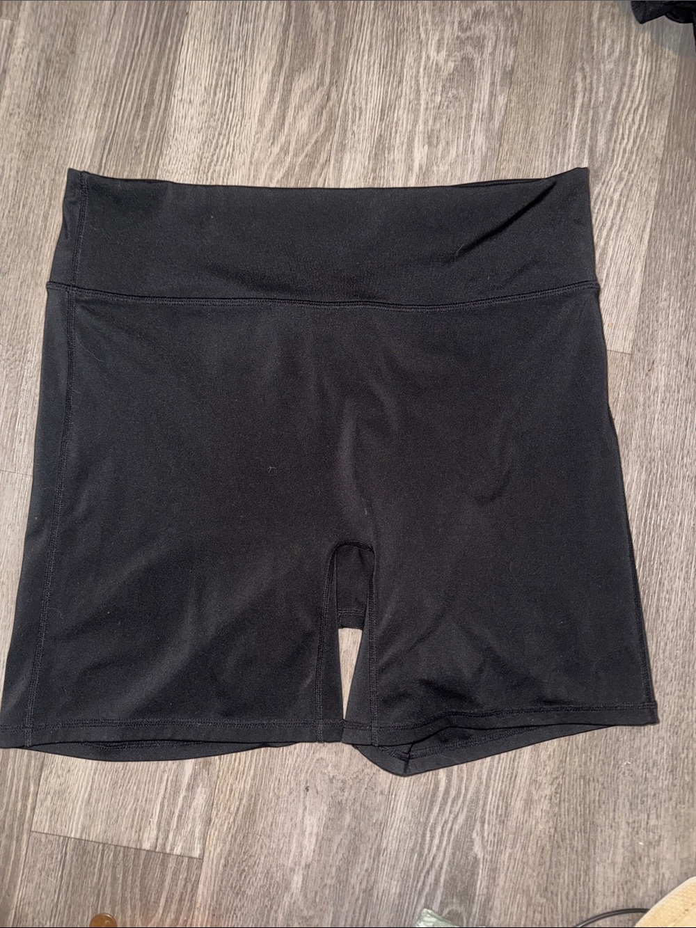 Large Black Fabletics Women's High-Waist Bike Shorts